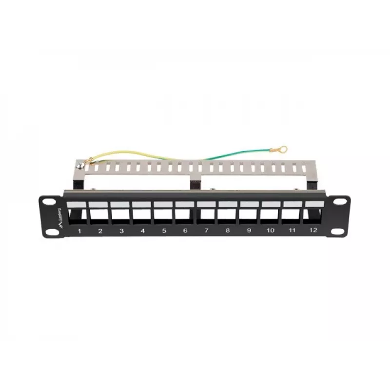 Patchpanel LANBERG PPKS-9212-B 12-poorts 1U 10 inch FTP