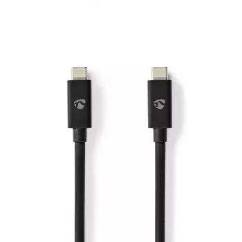 Nedis 2m USB-C-kabel 4.0 Gen2x2, 240W, 20 Gbps (CCGB66020BK20)