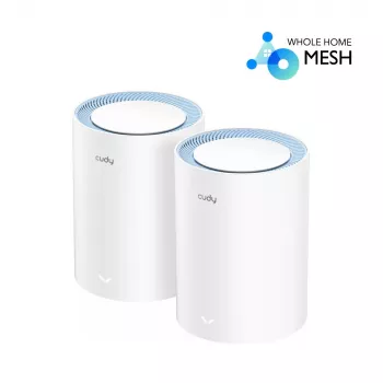 Mesh-systeem Cudy M1200 2-pack – dualband Wi-Fi 5 (300/867 Mbit/s), 2 units, 1x LAN-poort, ondersteunt 100 apparaten