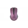 2,4 GHz optische symmetrische draadloze muis, 3 knoppen, paars