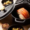 Gietijzeren braadpan Russell Hobbs 24 cm, zwart
