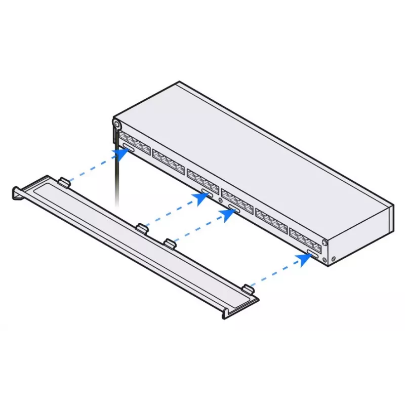 Ubiquiti UACC-ETH-SP-Panel-24 - Ethernet-overspanningsbeveiliging, rackmount-paneel