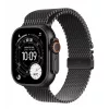 Smartwatch Apple Watch Ultra 3 GPS + Cellular 49mm Black Titanium Case met Black Titanium Milanese Loop Medium