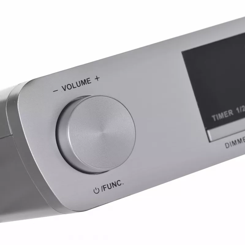 Keukenradio BLAUPUNKT KR14BT met Bluetooth, FM, LED-display, 2x0.8W, net/batterij, grijs