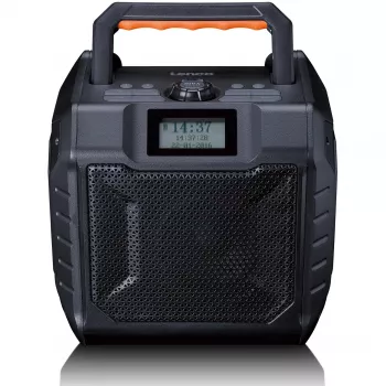 Draagbare digitale radio Lenco ODR-160GY grijs FM/AM met digitale tuner en compact design