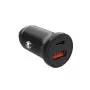 Autolader FIXED FIXCC20N-CU-BK — USB-C- en USB-A-aansluitingen, 20 W uitgangsvermogen, compacte auto-adapter