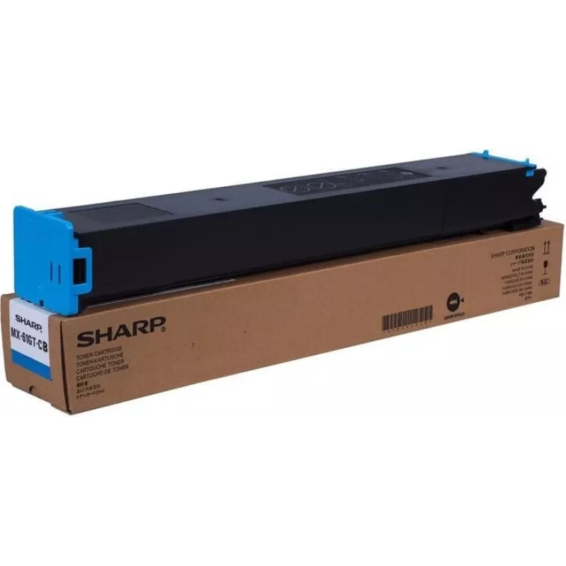 Sharp tonercartridge MX61GTCB blauw voor compatibele Sharp-printers, model MX61GTCB