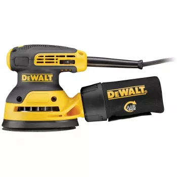 Excentrische schuurmachine DeWalt DWE6423-QS, 280 W, 8.000–12.000 OPM, 2,6 mm schuurslag, 1,28 kg