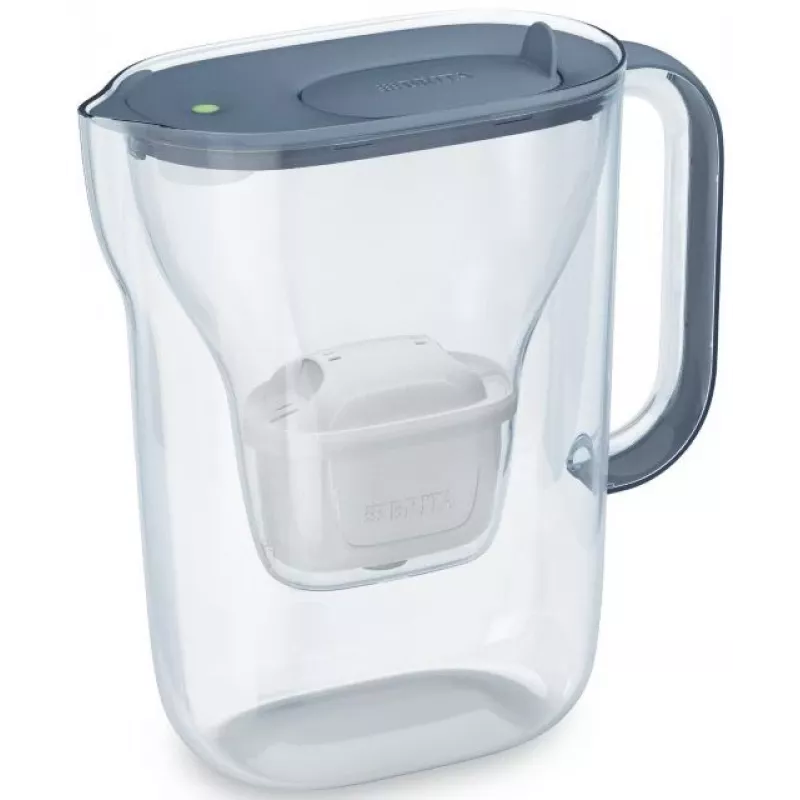 BRITA waterfilterkan Style Essential grafiet met 4 MAXTRA Pro filters, 2,4 L tank, 1,4 L gefilterd