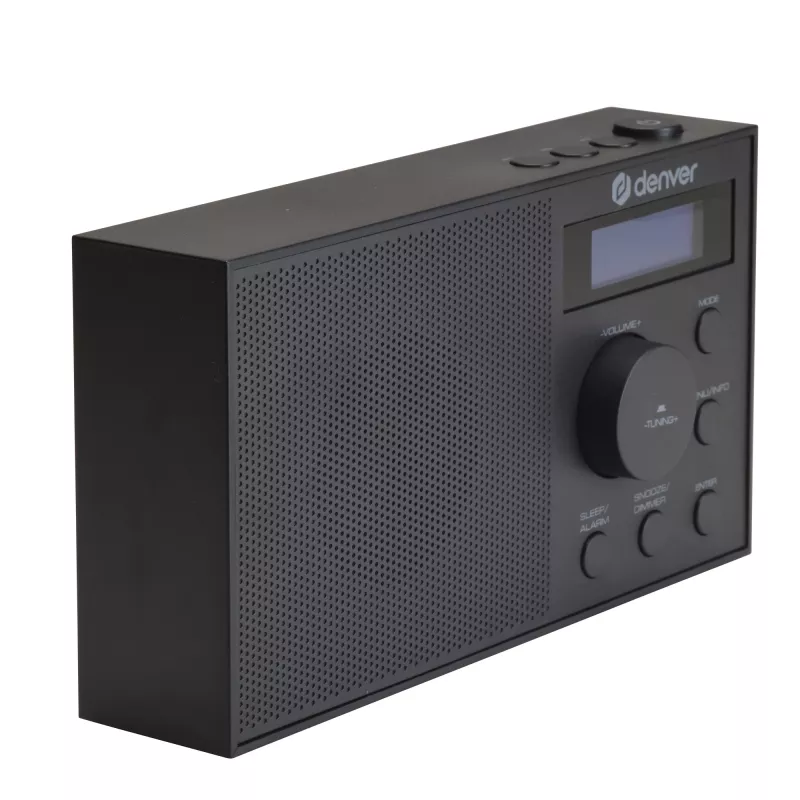 Radio DENVER DAB-51B — compacte DAB+/FM/AM-digitale radio, zwart