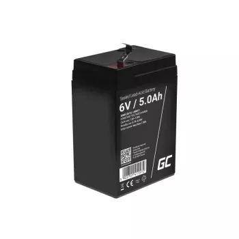 UPS-accu Green Cell AGM11 6 V 5 Ah lood-vlies (VRLA) enkele accu, 70×100×47 mm, 780 g