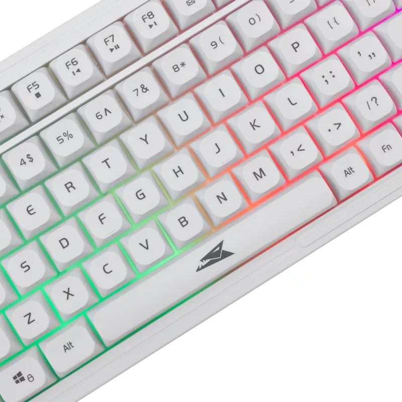 Toetsenbord-muiscombinatie Baracuda BGC-012 Orca White – witte toetsenbord- en muisset