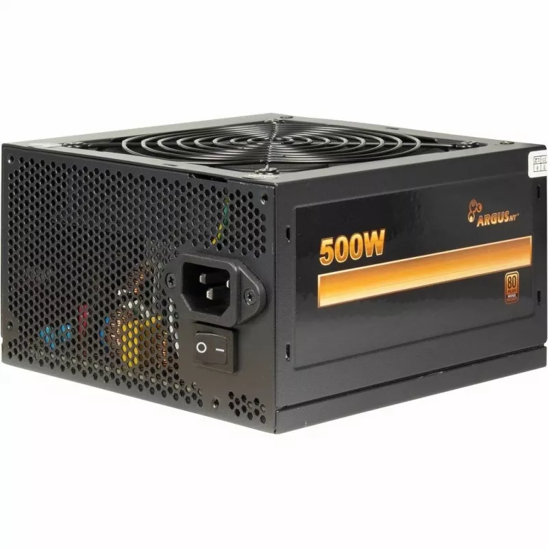Inter-Tech ArgusNT BPS-500 voeding 500 W 20+4 pin ATX ATX zwart
