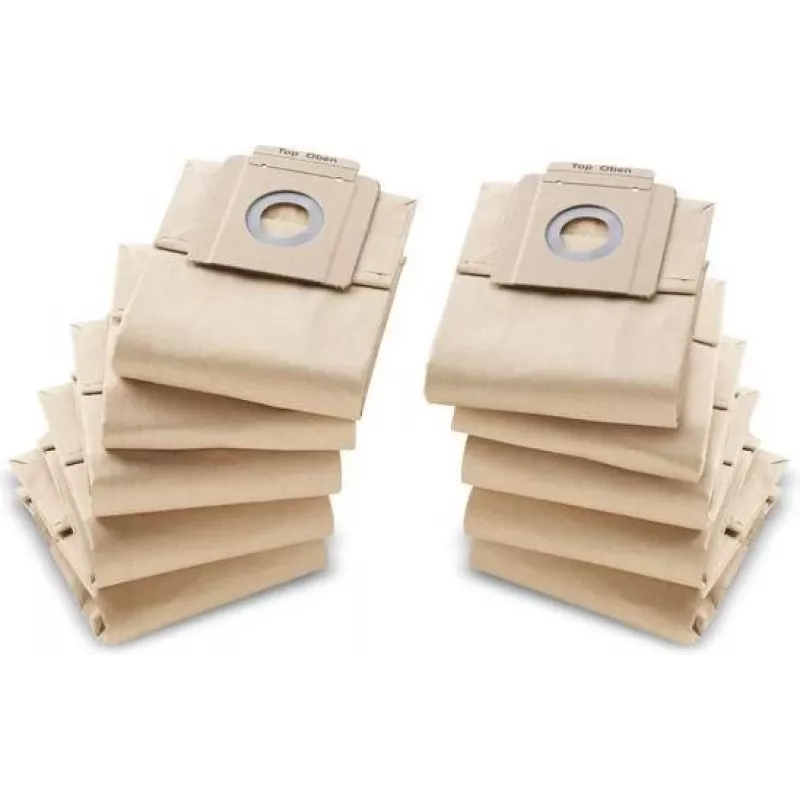 Stofzuigerzak Karcher 6.904-333.0 voor stofzuiger, papier, zand, 10 stk.