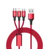 UNITEK C4049RD USB-kabel 1,2 m USB A USB C/Micro-USB B/Lightning rood