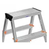 Krause Dopplo 120410 dubbelzijdige trap, aluminium, 2 x 5 treden