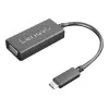 Lenovo 4X90M42956 videokabel-adapter VGA (D-Sub) USB Type-C zwart