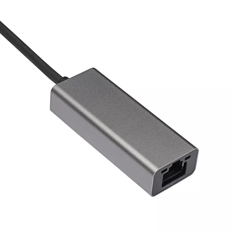 Akyga AK-AD-65 USB-C-naar-Gigabit-Ethernet-adapter, RJ45, 15 cm, zilver