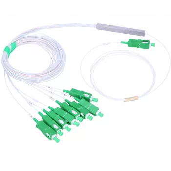 Extralink 1:8 PLC SC/APC splitter, 900um, 1 m