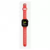 Band Nomad Tempo — rood rubber, 18 mm breed, past op polsen 135–175 mm