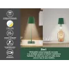 Beper P201UTP115 oplaadbare LED-tafellamp, 1,5 W, aanraakschakelaar, dimbaar, flesadapter van 33 mm, waterbestendig, groen