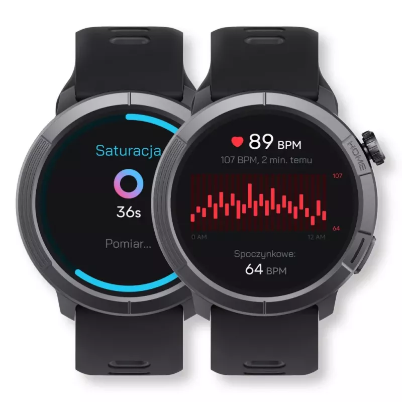 Stelio polshorloge STSWA102BT Activ Pro GPS 46 mm zwart titanium behuizing