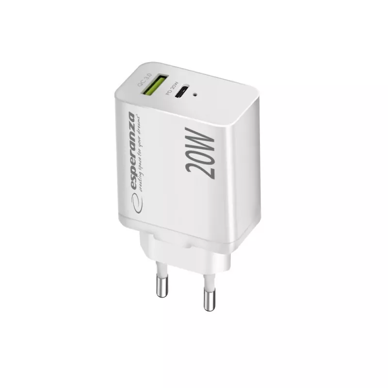 Esperanza EZC105W netlader 20W wit