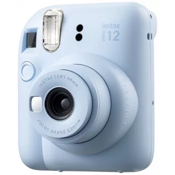Instantcamera Fujifilm Instax Mini 12 blauw — 86 x 54 mm afdrukken, 60 mm brandpuntsafstand, elektronische sluiter