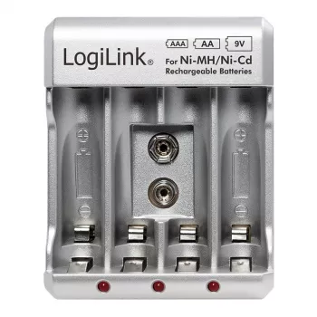 Batterijlader voor Ni-MH / Ni-Cd AA / AAA / 9V