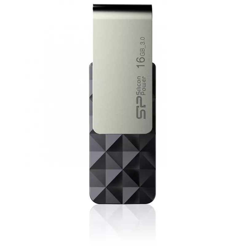 Silicon Power Blaze B30 SP016GBUF3B30V1K USB-stick, 16 GB, USB 3.0, zwart