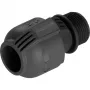 Sprinklersysteem verbinder 25 mm > 1, zwarte verbinder/grijs