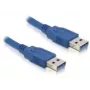 USB-kabel DeLOCK USB 3.0-A stekker/stekker 2m blauw