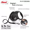 Flexi Black Design L 5 m hondenlijn met rolmechanisme
