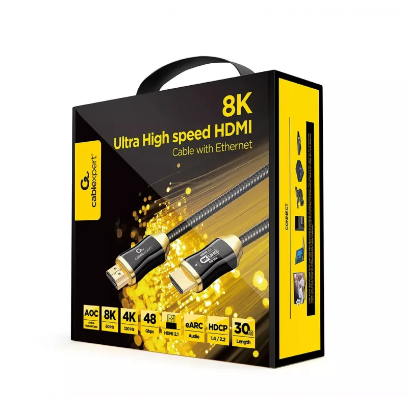 HDMI-kabel Gembird CCBP-HDMI8K-AOC-30M 30m 48 Gbit/s zwart