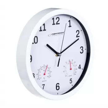 Esperanza EHC016W wand-/tafelklok quartzklok rond wit