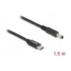 DeLOCK laptop-laadkabel USB Type-C stekker naar Dell 4.5 x 3.0 mm stekker 1,5 m 20 V
