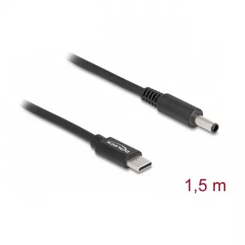 DeLOCK laptop-laadkabel USB Type-C stekker naar Dell 4.5 x 3.0 mm stekker 1,5 m 20 V