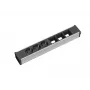 Stroomverlenging Bachmann 912.006 3 stopcontacten zwart zilver