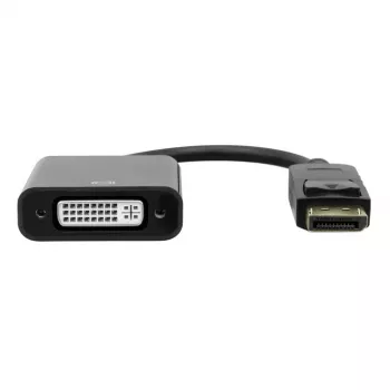 DisplayPort-naar-DVI-adapter Garbot 20 cm M/W zwart, 20 cm kabel, mannelijke DisplayPort naar vrouwelijke DVI