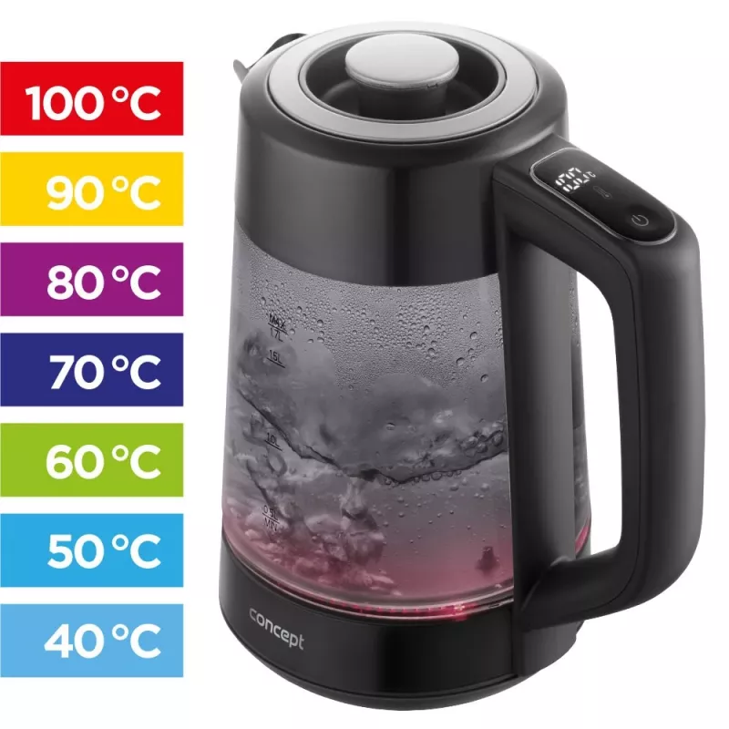 Elektrische glazen kan met temperatuurregeling RK4195