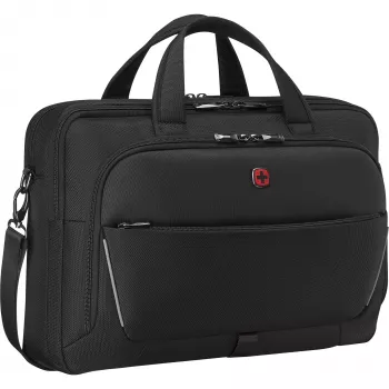 Wenger aktetas Meteor voor 16 inch–17 inch laptops (geschikt tot 43,2 cm) zwart