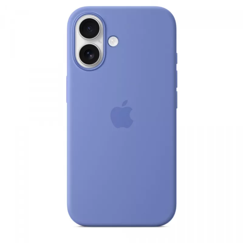 iPhone 16 siliconenhoesje met MagSafe - periwinkle