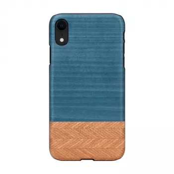 Smartphonehoesje man and wood voor iPhone XR – Denim zwart beschermhoes