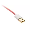 Ducky Premicord USB-kabel 1,8 m USB A USB C roze
