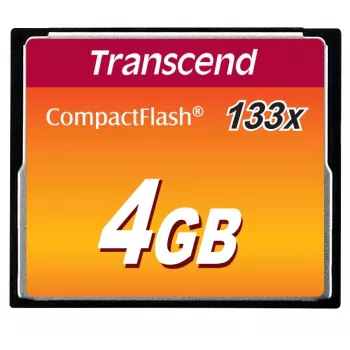 Flashgeheugen Transcend 4GB CompactFlash 133x TS4GCF133