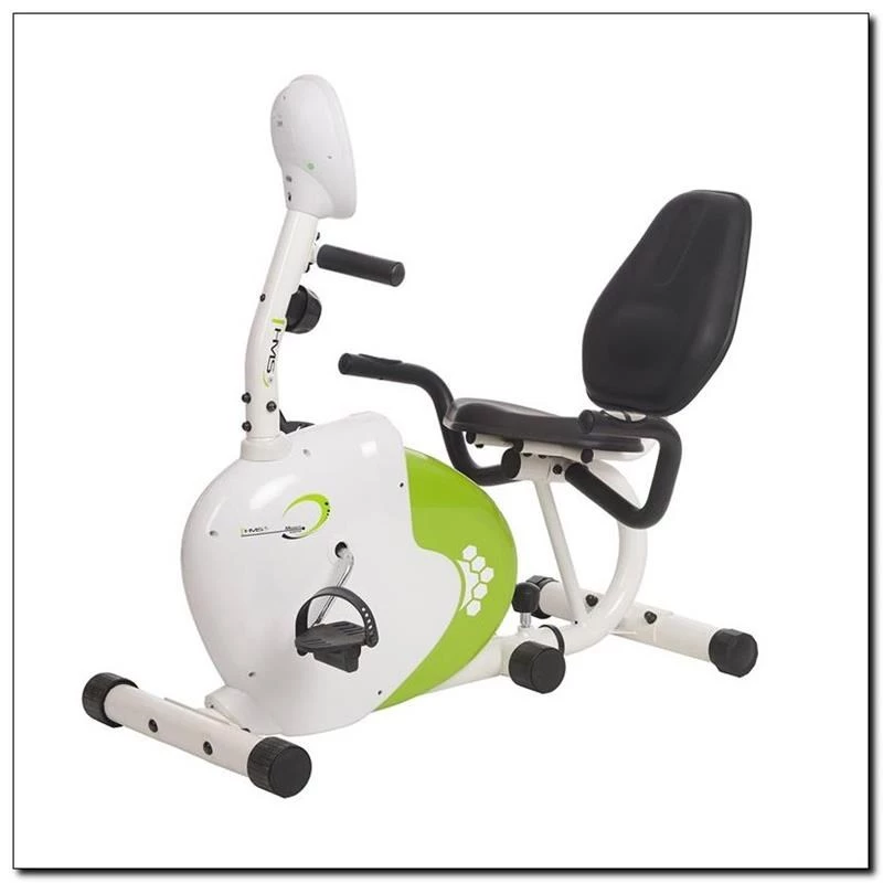 Horizontale magnetische hometrainer wit en groen HMS R9259
