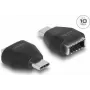 DeLOCK adapter USB Type-C stekker naar USB 10 Gbps Type-E Key A bus zwart
