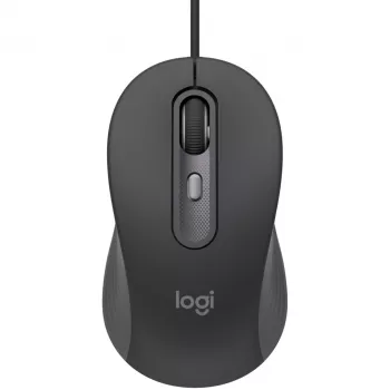 Logitech Signature Wired M520 for Business optische bedrade muis USB-C Plug-and-Play Windows/Mac/Chrome/PC/laptops - grafiet