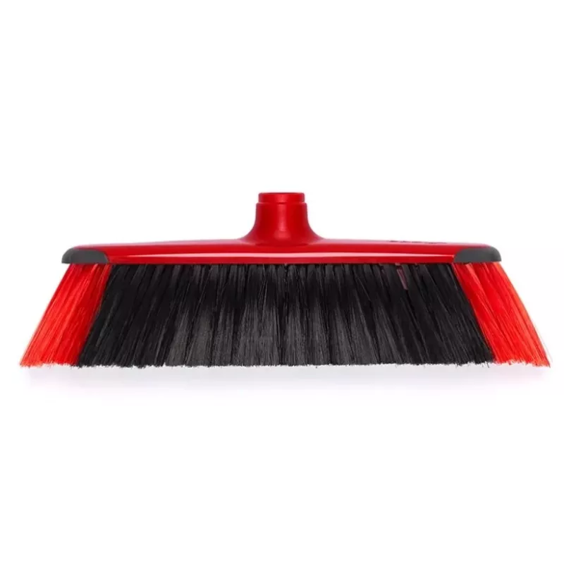 Vloerveger VILEDA 143703 met steel, technopolymeer, zachte/harde haren, binnen, 130 cm, rood