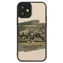 Telefoonhoesje Man and Wood voor iPhone 12 mini — wit stierdesign